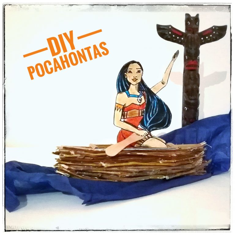 Pocahontas, Disney, DIY, basteln, Kinder, Prinzessin, Indianer, Squaw, Upcycling, selber machen, basteln mit Holz, Äste