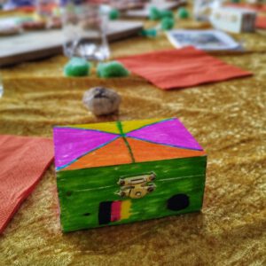 Kindergeburtstag Kristalle Schatztruhe